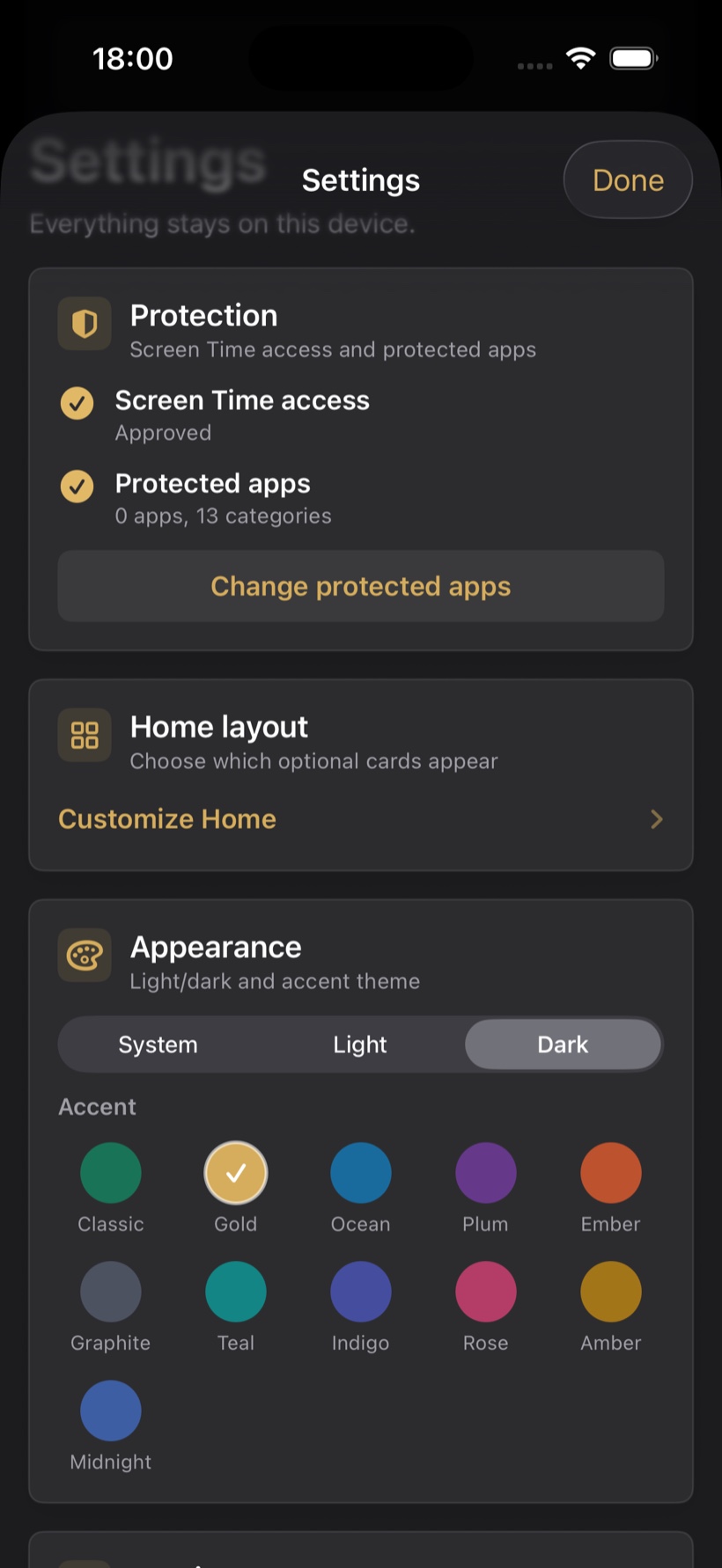 Attenya — Premium-Themes und Dunkelmodus